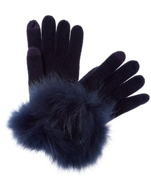 Sofiacashmere Tech Cashmere Glove - Blue