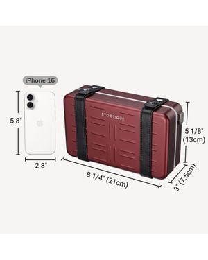 Byootique Mini Suitcase Crossbody Bag - Red