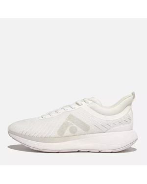 Fitflop Ffrunner Mesh Running/Sports Sneakers Poly/Pu/Tpu - White