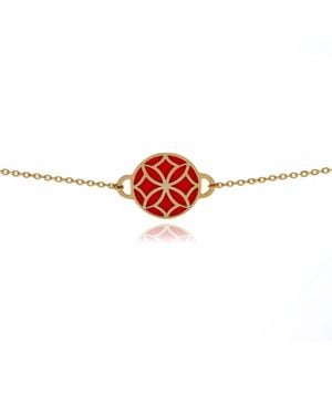 Georgina Jewelry Signature Flower Necklace - Red
