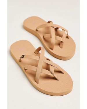 Teva Olowahu Cross-Strap Sandals - Natural
