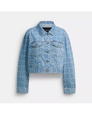 COACH Signature Denim Jacket - Blue