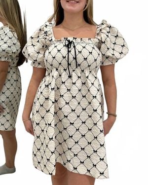 SOFIA The Label Matilda Babydoll Dress - Gray