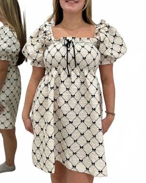 SOFIA The Label Matilda Babydoll Dress - Gray