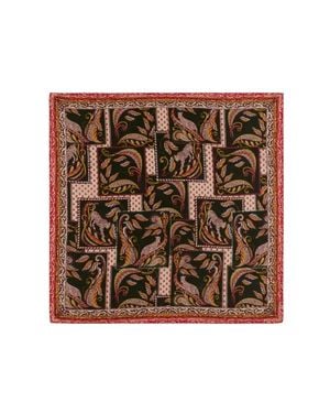 Johnny Was Saule Silk Scarf - Brown
