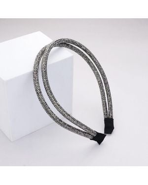 Fashnzfab Bling Stone Headband - Metallic