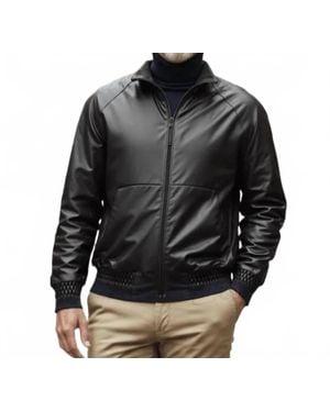 Lusso Beni Void Leather Jacket - Black