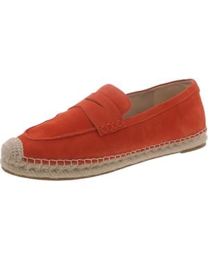 Sam Edelman Kai Padded Insole Slip On Loafers - Red
