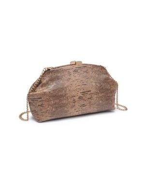 Moda Luxe Camille Clutch Bag - Brown