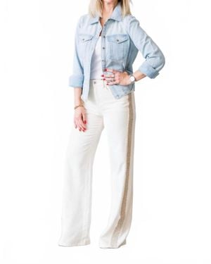 Sanctuary Cadence Shimmer Stripe Pant - Blue