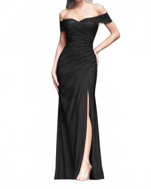 Cinderella Divine Off The Shoulder Stretch Jersey Dress - Black