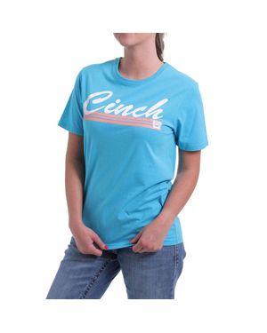 Cinch S Logo Short Sleeve Tee - Blue
