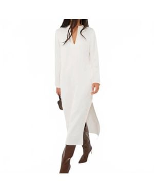 Saint Art Isabel Midi Dress - White