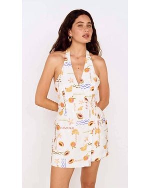 MINKPINK Carmen Halter Romper - Multicolor