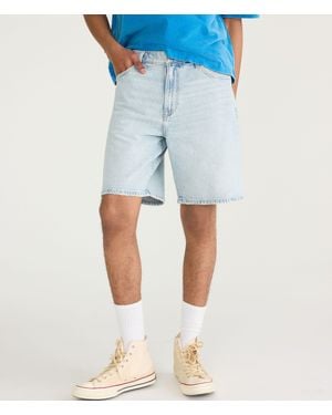 Aéropostale Baggy Denim Shorts 9" - Blue