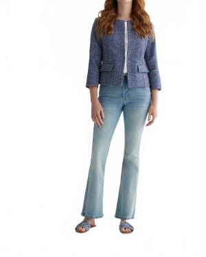 Iris Setlakwe Tweed Semi-Fitted Jacket - Blue