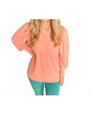 Lovely Melody Nora Puff Sleeve Top - Green