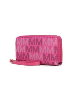 MKF Hofstra M Signature Wallet Wristlet - Pink