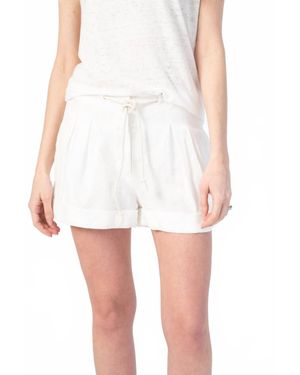 NSF Salma Pleated Shorts - White