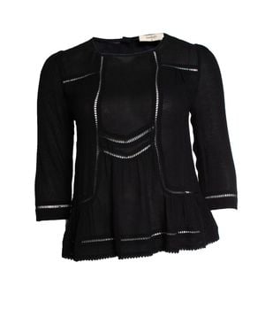 Ba&sh Open Woven Top - Black