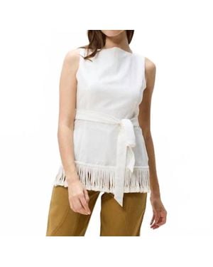 Cleobella Bridget Sleeveless Top - White