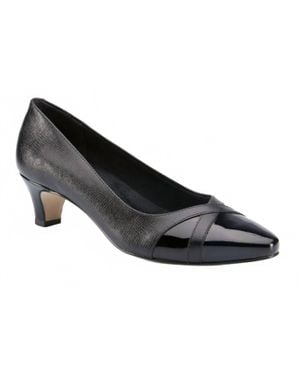 the walking cradle co. Intro Leather Closed Toe Classic Pumps - Black