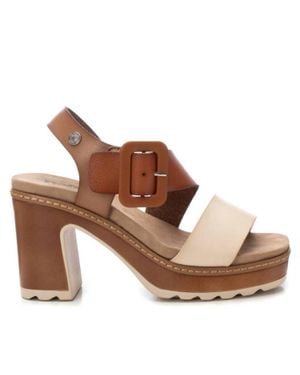 Xti Refresh Sandals With Block Heel - Brown