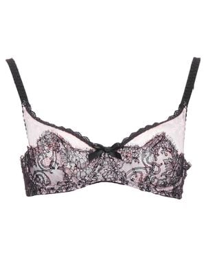 Agent Provocateur Panties Forever Lace Trim Bra - Brown