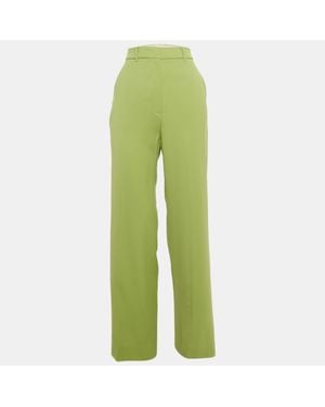 Max Mara Gabardine High-Rise Pants - Green