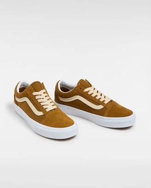 Vans Old Skool Sneakers Suede Athletic Skate Shoes Htat1381 - Metallic