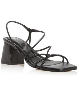 Marc Fisher Calynda Faux Leather Dressy Slingback Sandals - Metallic