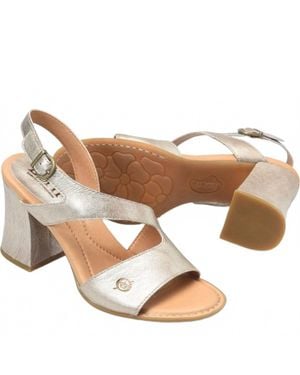 Born Tamora Leather Heel Sandal - Brown