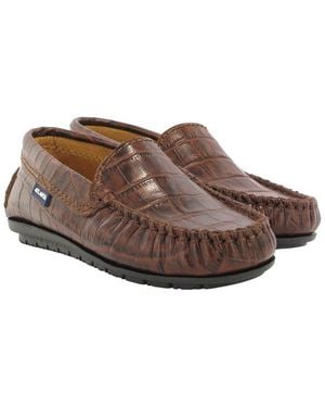 ATLANTA MOCASSIN Leather Loafer - Brown