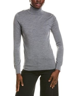Theory Turtleneck Wool Pullover - Gray