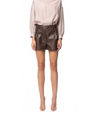 Naked Zebra Dundee Shorts - Metallic