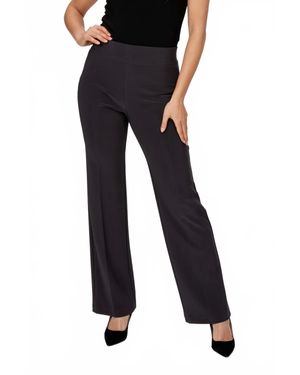 FRANK LYMAN Clean Front Pleated Pants - Black