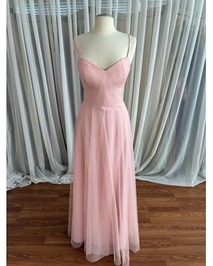 The Dessy Group Spaghetti Strap Dress - Gray