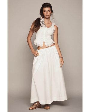 ALIGNE Natalie Poplin Maxi Skirt - Natural