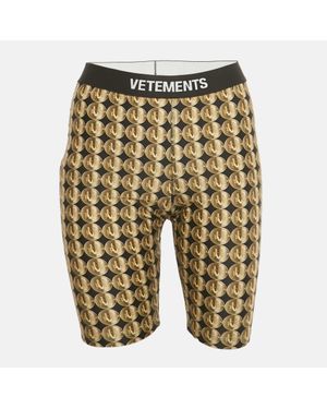 Vetements Coin Print Jersey Biker Shorts - Natural