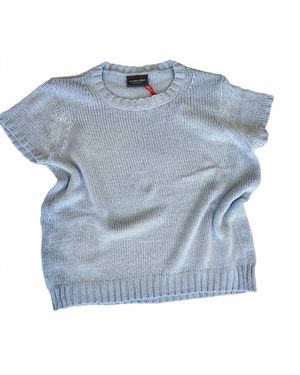 Wooden Ships Perfect Tee Cotton Sweater - Blue