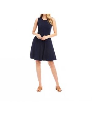 Karen Kane Sleeveless Fit & Flare Dress - Blue