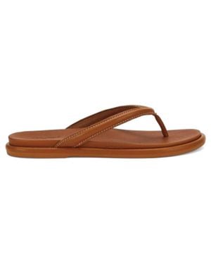 Olukai Tiare Leather Sandals - Brown