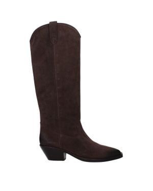 Ash Brown Leather Boot