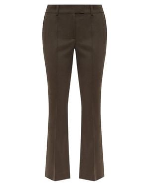 The Attico Tailored Pants With Concealed Closure - Brown