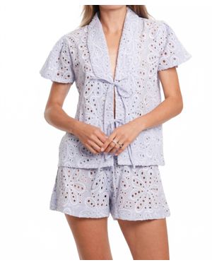 Bindu Gala Top - White