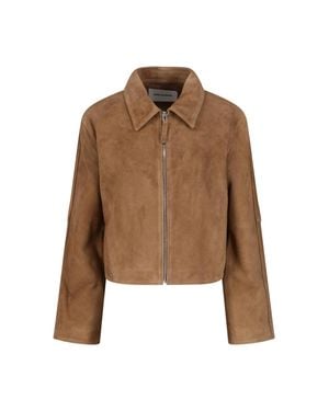 Low Classic Goat Suede Jacket - Brown