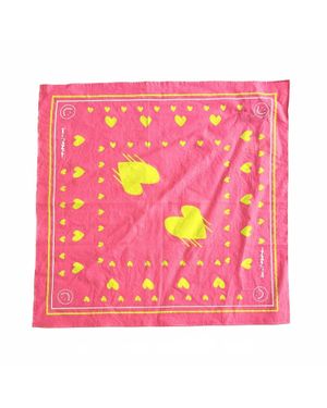 Kerri Rosenthal Drippy Heart Bandana - Pink