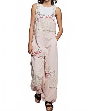 Pol Floral Jumpsuit - Natural