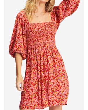 Billabong Paradise Days Mini Dress - Red