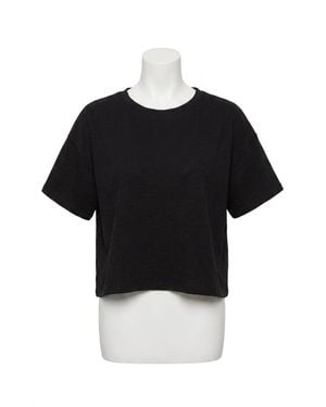 Z Supply Sway Textured Cropped Tee - Black